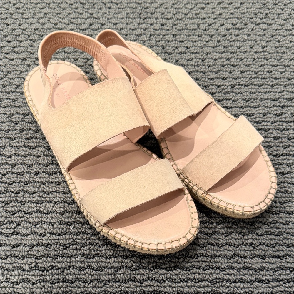 Cole Haan Blush Pink Espadrille Slingback Sandals